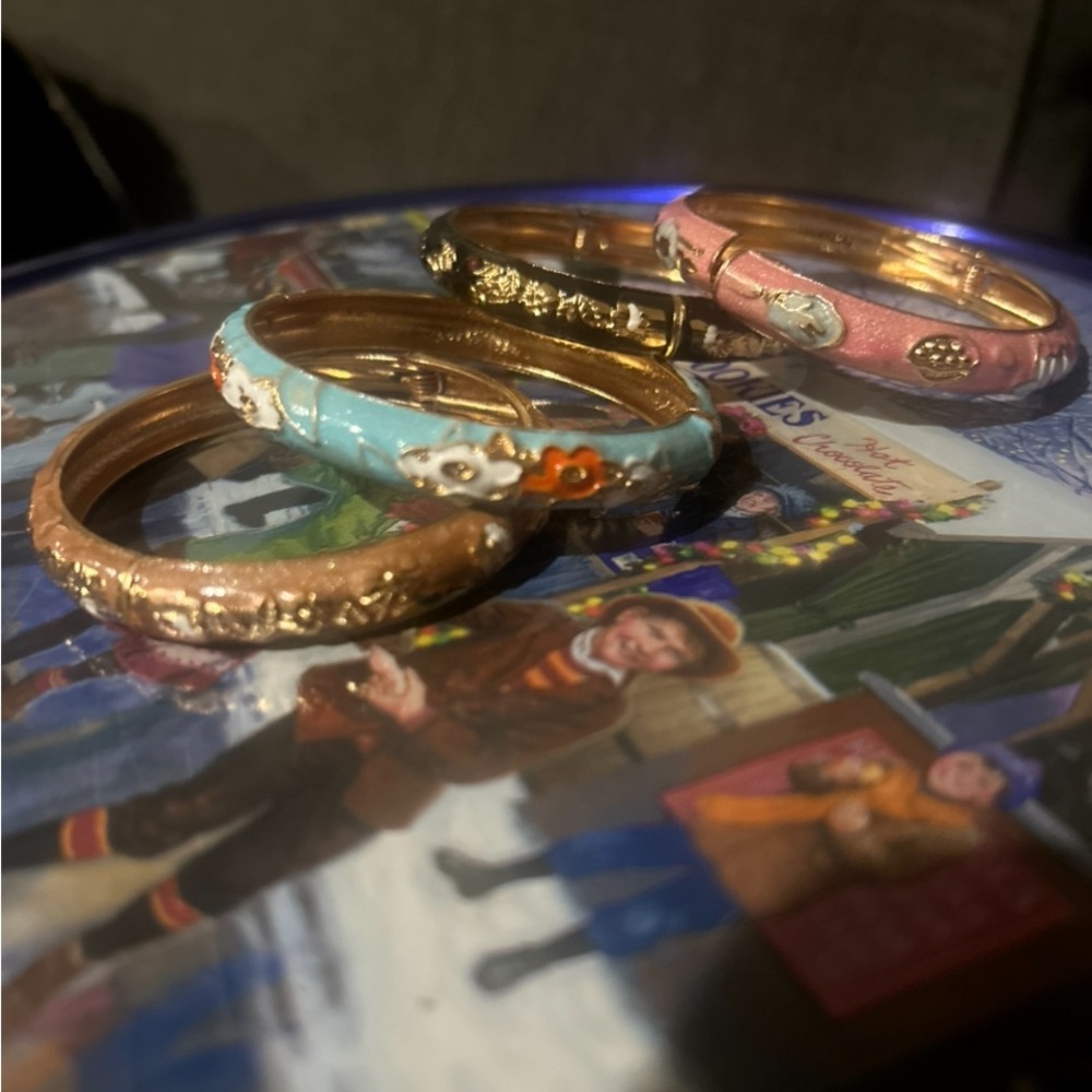 Colorful Floral Bangles Set